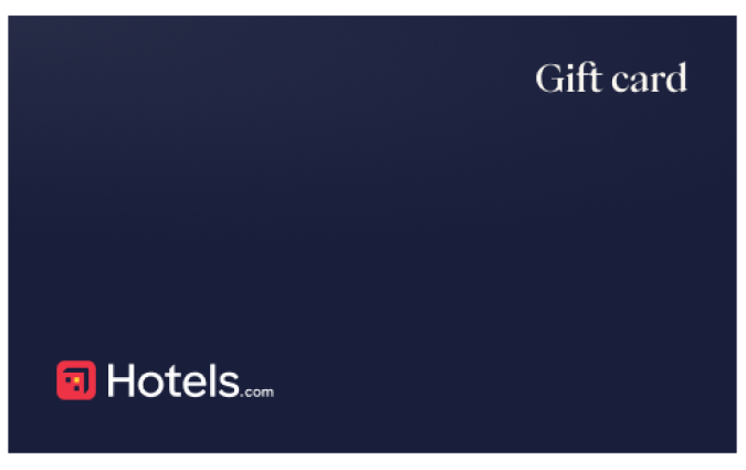 Hotels.com gift card
