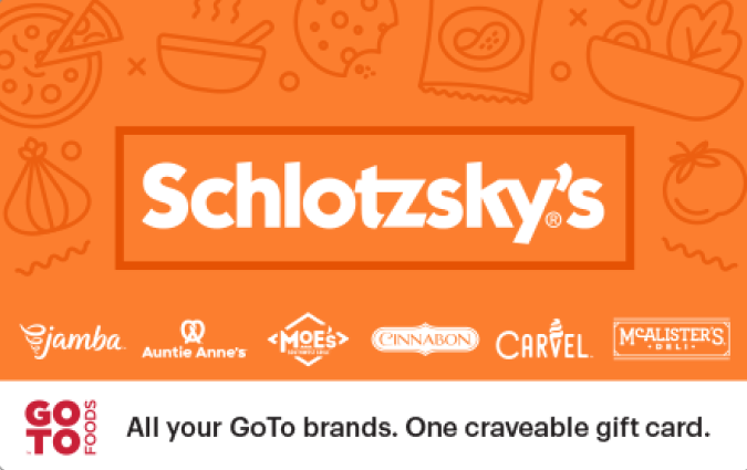 Schlotzsky's gift card